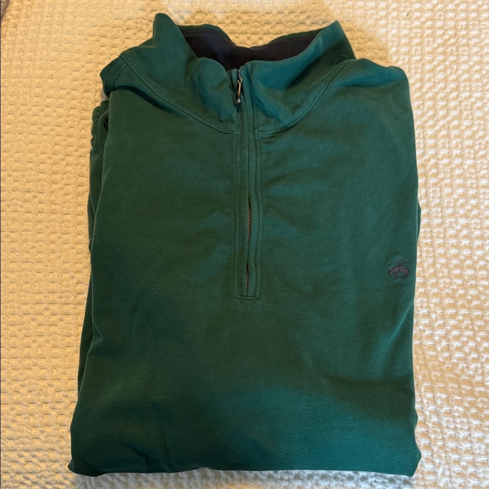 Brooks Brothers Men's Deep Green Half-Zip Pullover